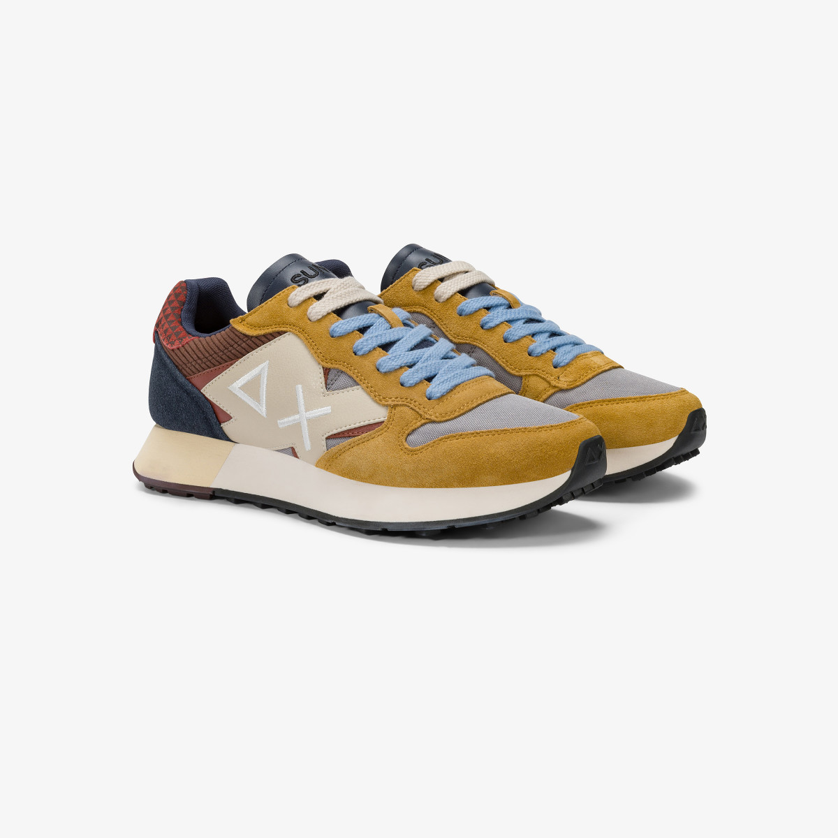 Medium grey Jaki Winter nylon and suede sneaker