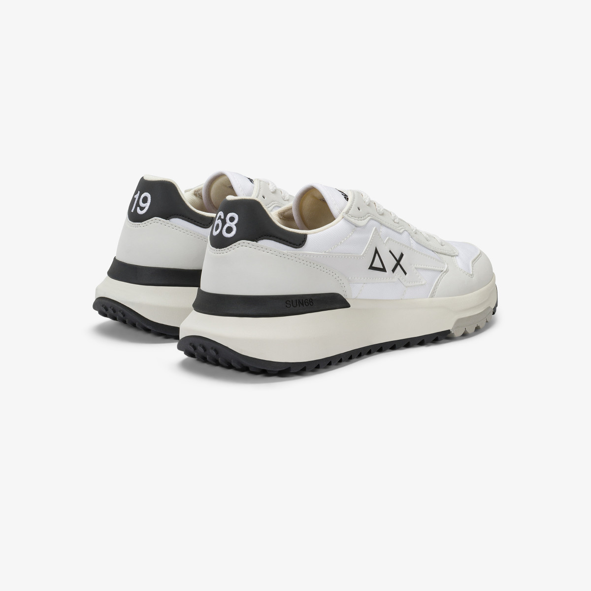 White Niki 2.0 Solid nylon and pu sneaker