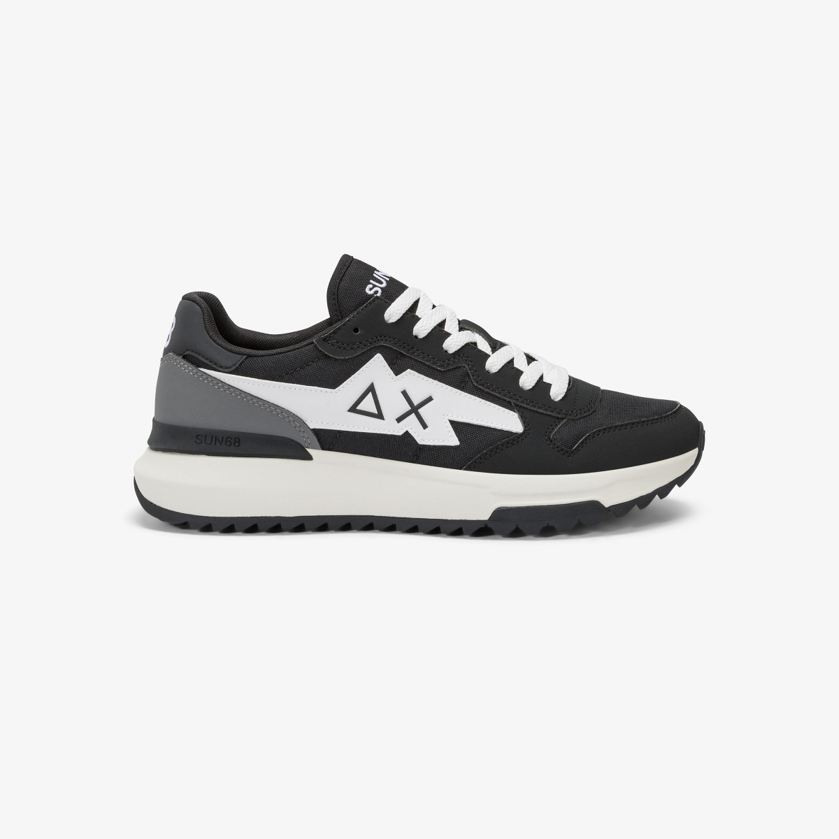 Sneaker Niki 2.0 Solid in nylon e PU nero