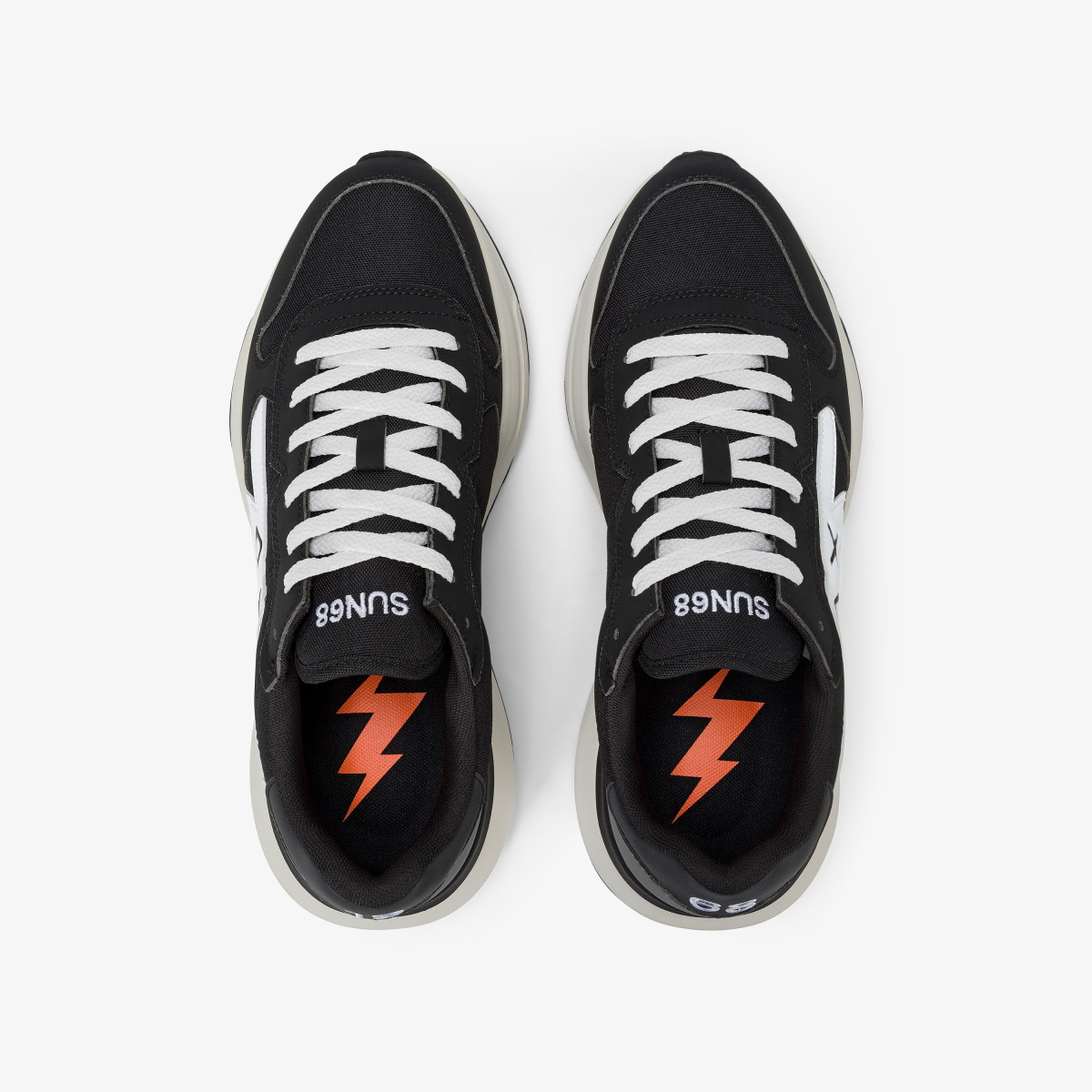 Sneaker Niki 2.0 Solid in nylon e PU nero