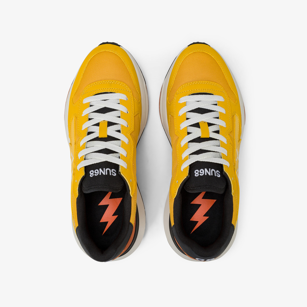Yellow Niki 2.0 Solid nylon and pu sneaker