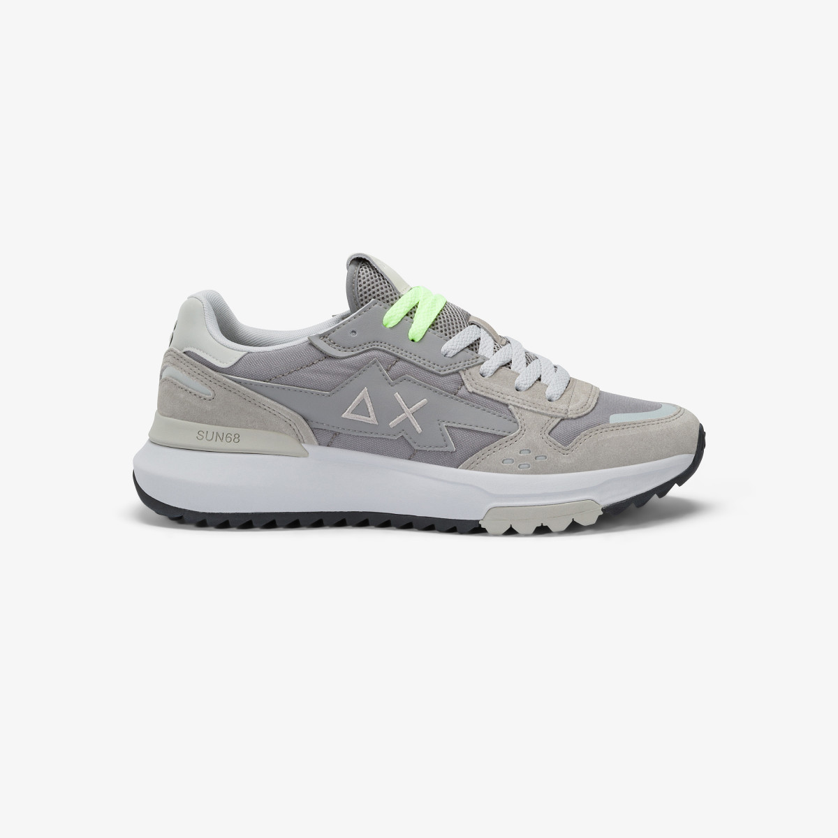 Sneaker Niki 2.0 Sporty in nylon e suede grigio chiaro