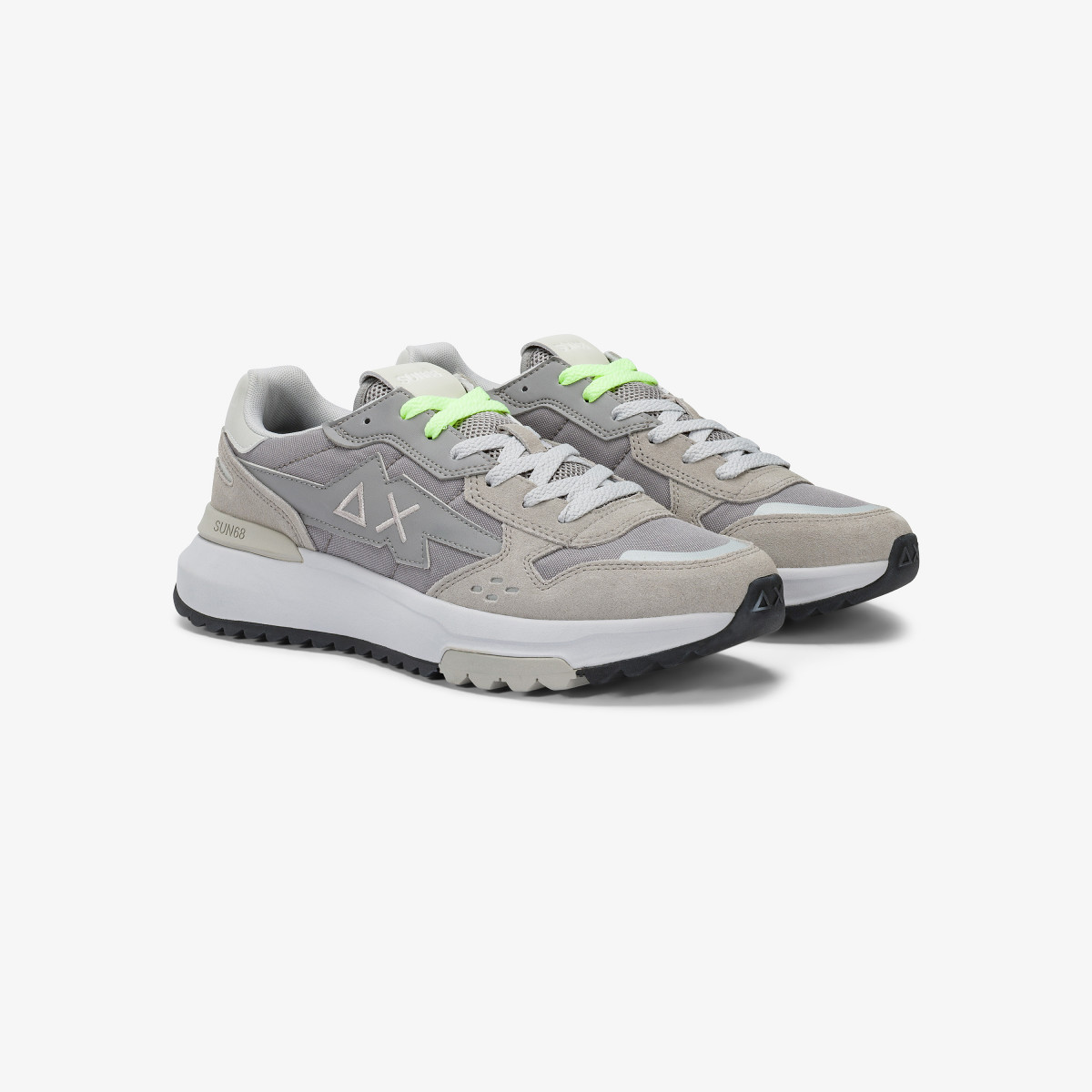 Sneaker Niki 2.0 Sporty in nylon e suede grigio chiaro