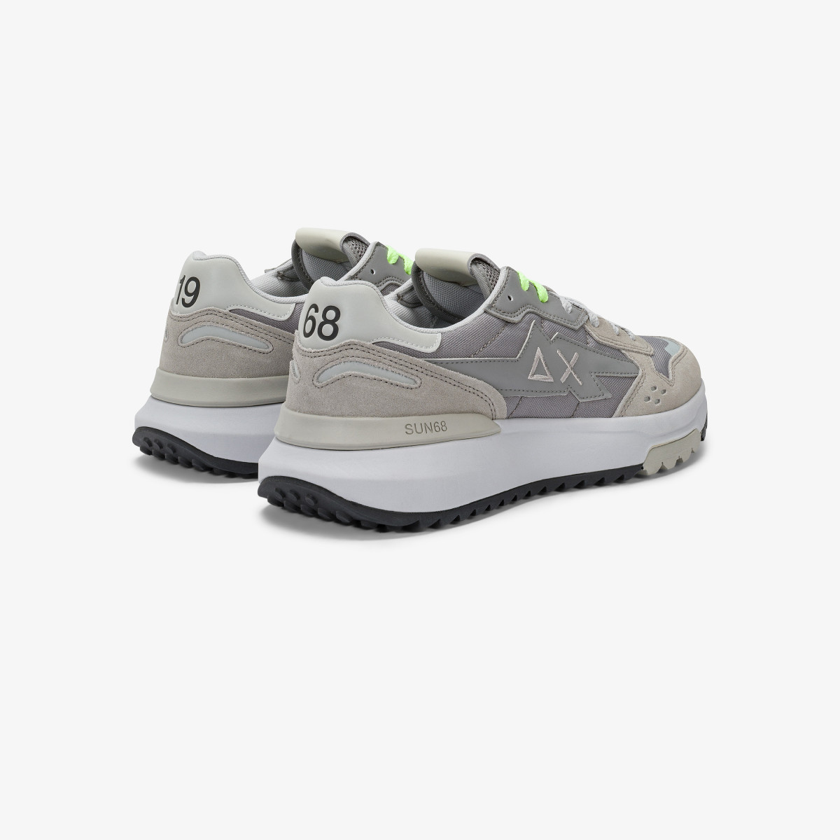 Sneaker Niki 2.0 Sporty in nylon e suede grigio chiaro