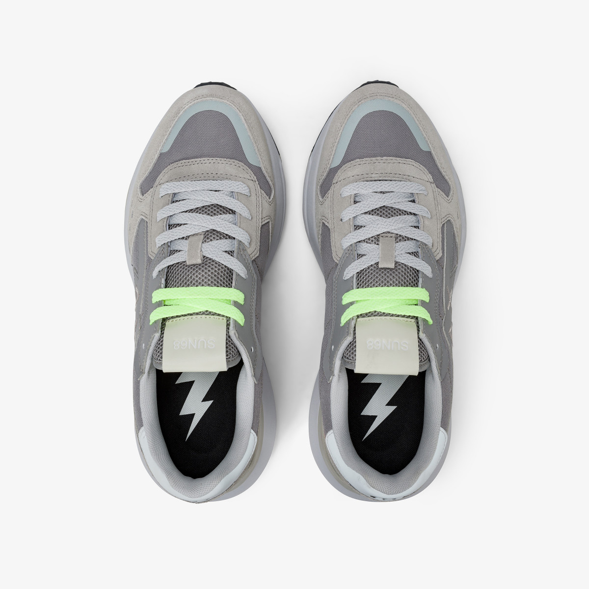 Sneaker Niki 2.0 Sporty in nylon e suede grigio chiaro