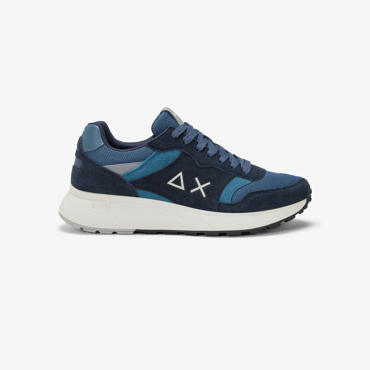 Sneaker Sun Daddy in nylon e suede navy blue