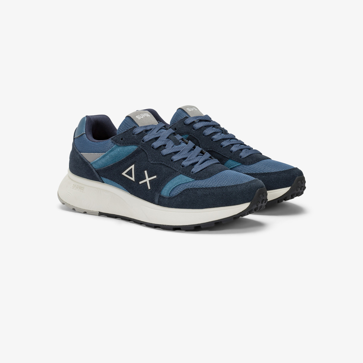 Sneaker Sun Daddy in nylon e suede navy blue