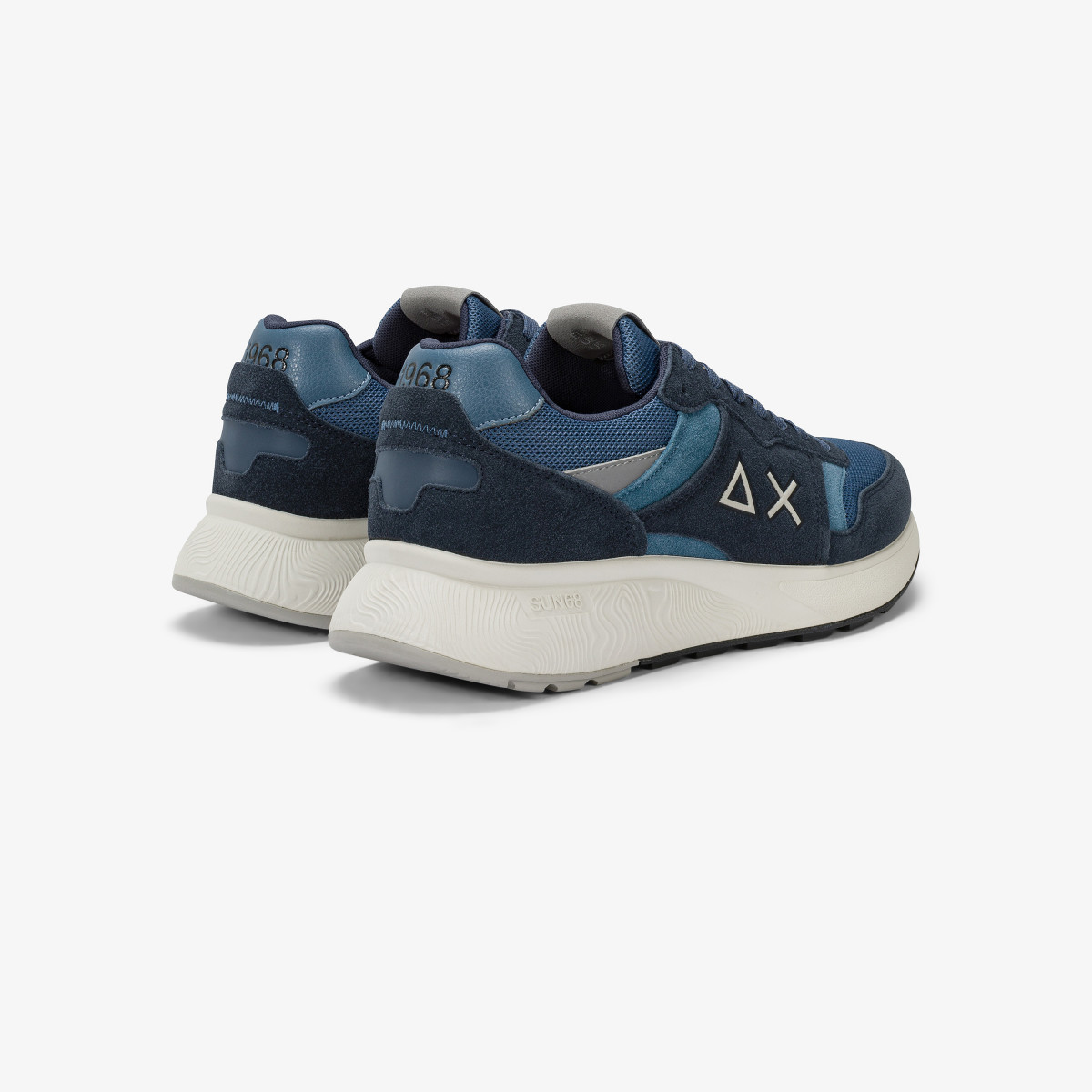 Sneaker Sun Daddy in nylon e suede navy blue