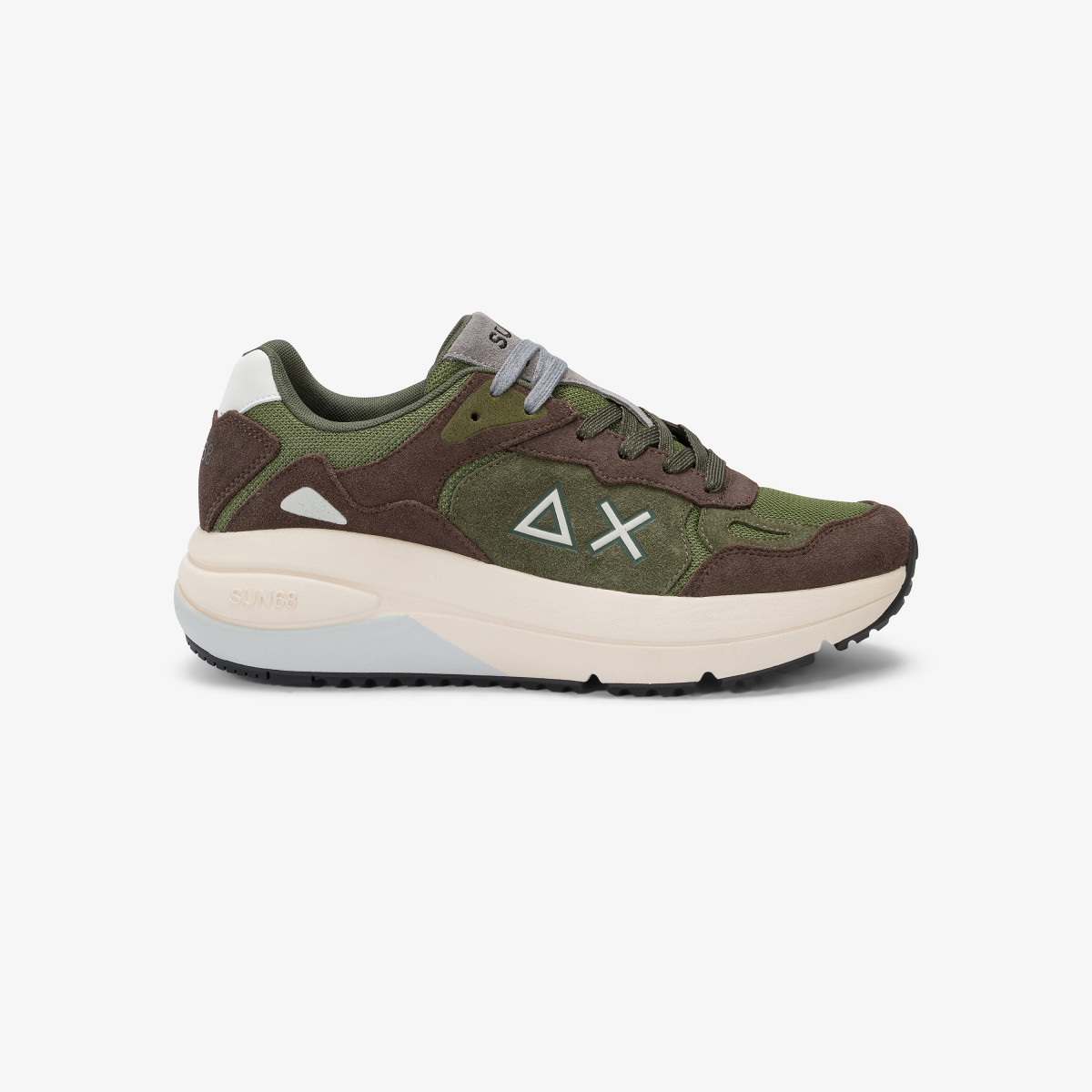 Sneaker Jupiter Suede con logo marrone