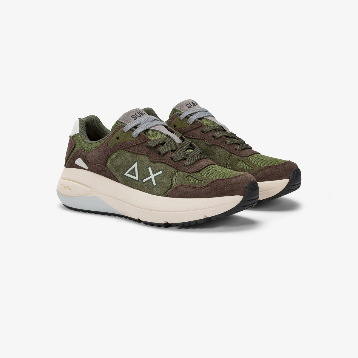 Sneaker Jupiter Suede con logo marrone