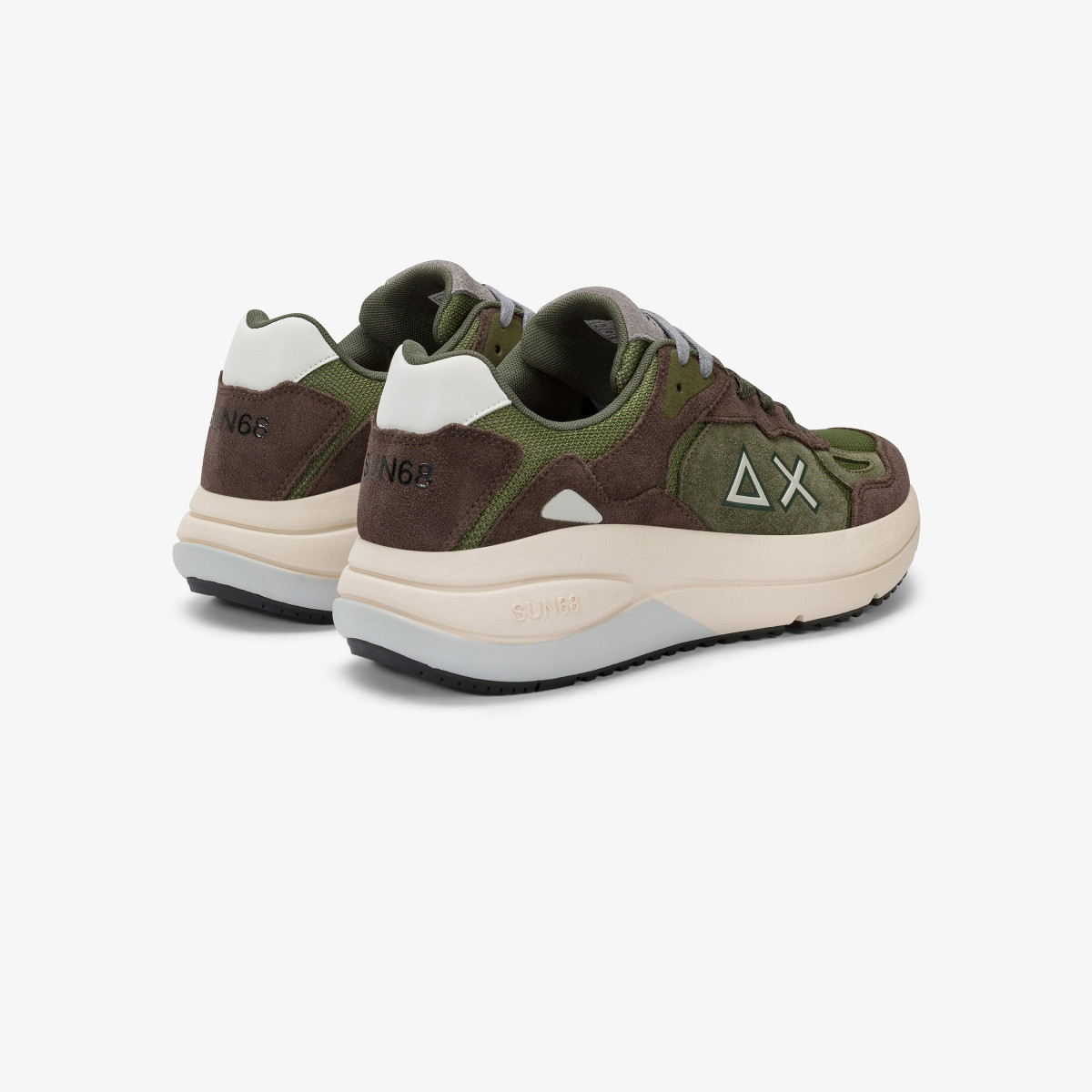 Sneaker Jupiter Suede con logo marrone