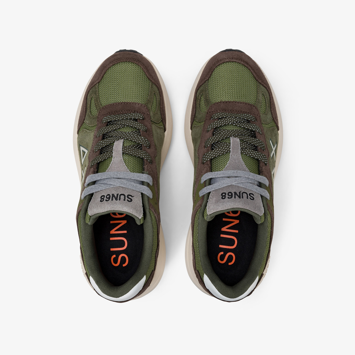 Sneaker Jupiter Suede con logo marrone