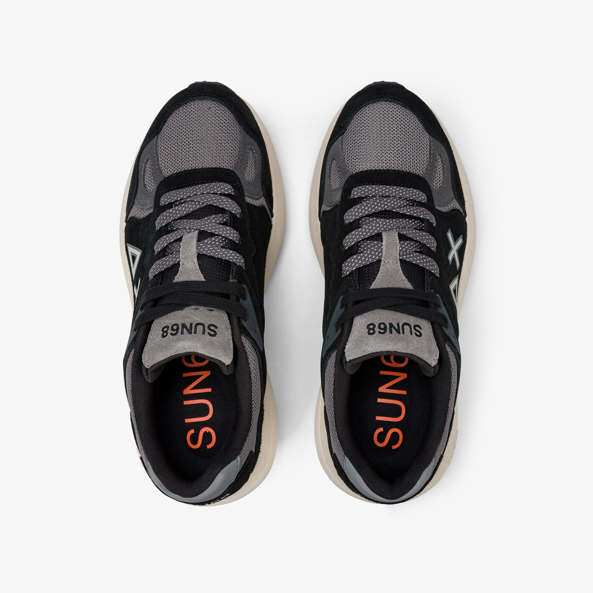 Black Jupiter Suede sneaker with logo