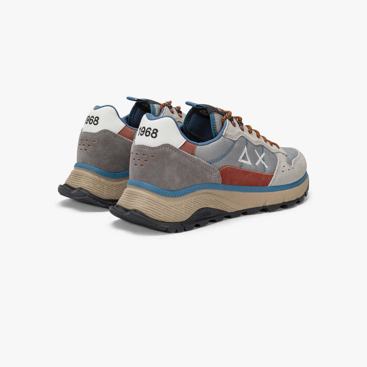Sneaker Fire & Camping in cordura e suede grigio chiaro