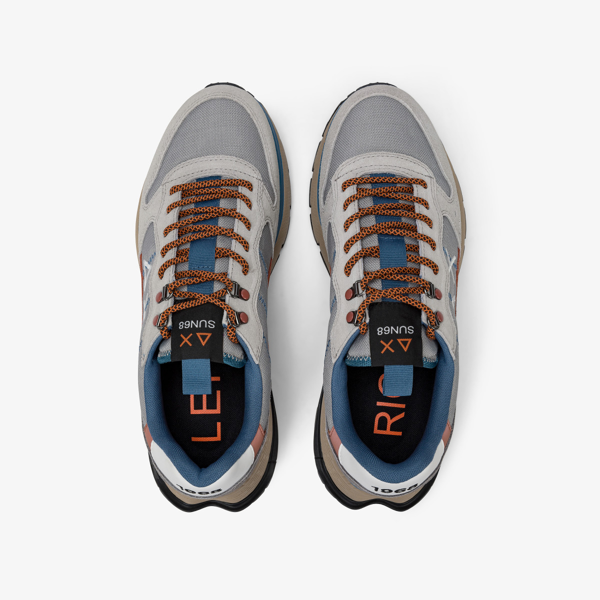 Sneaker Fire & Camping in cordura e suede grigio chiaro