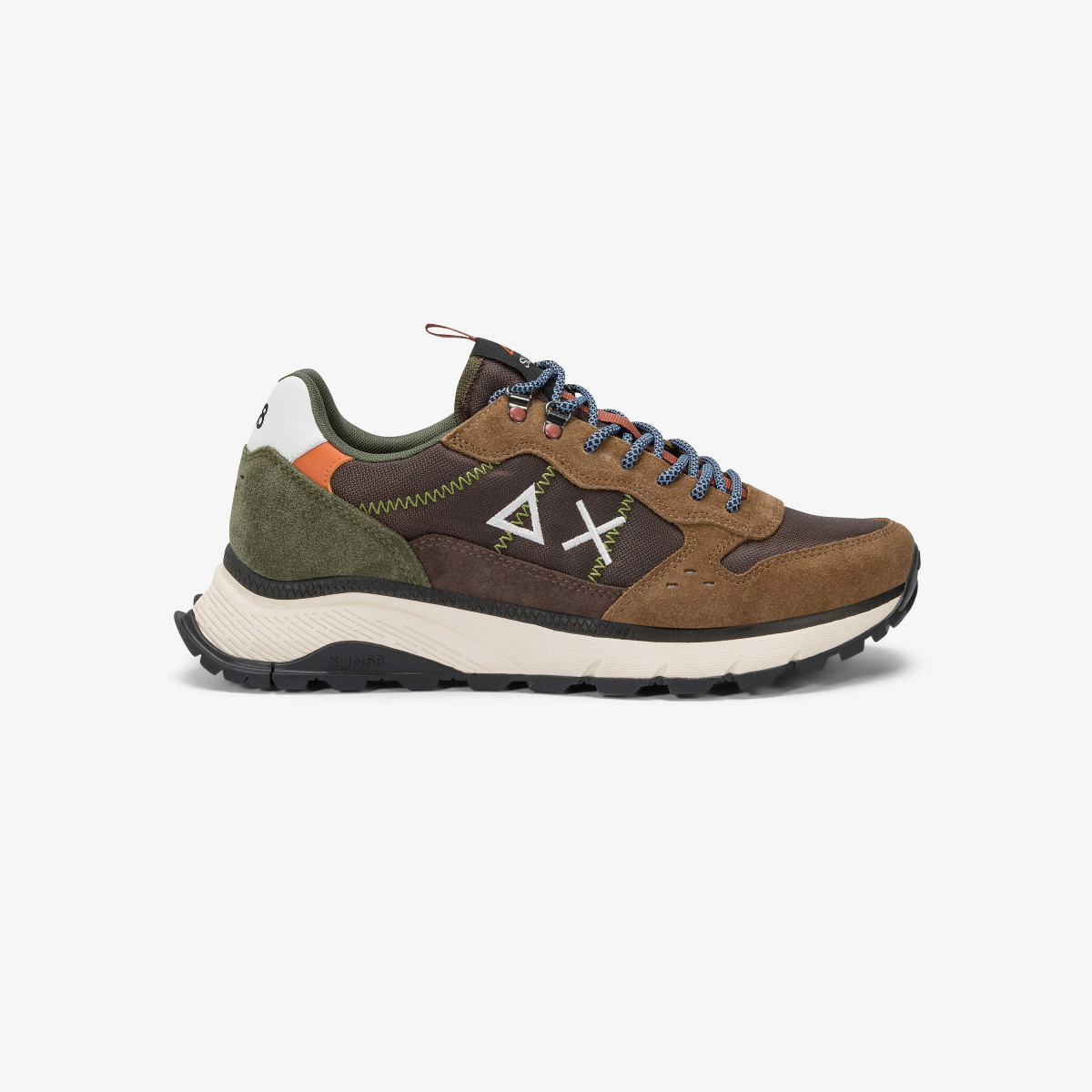 Sneaker Fire & Camping in cordura e suede marrone