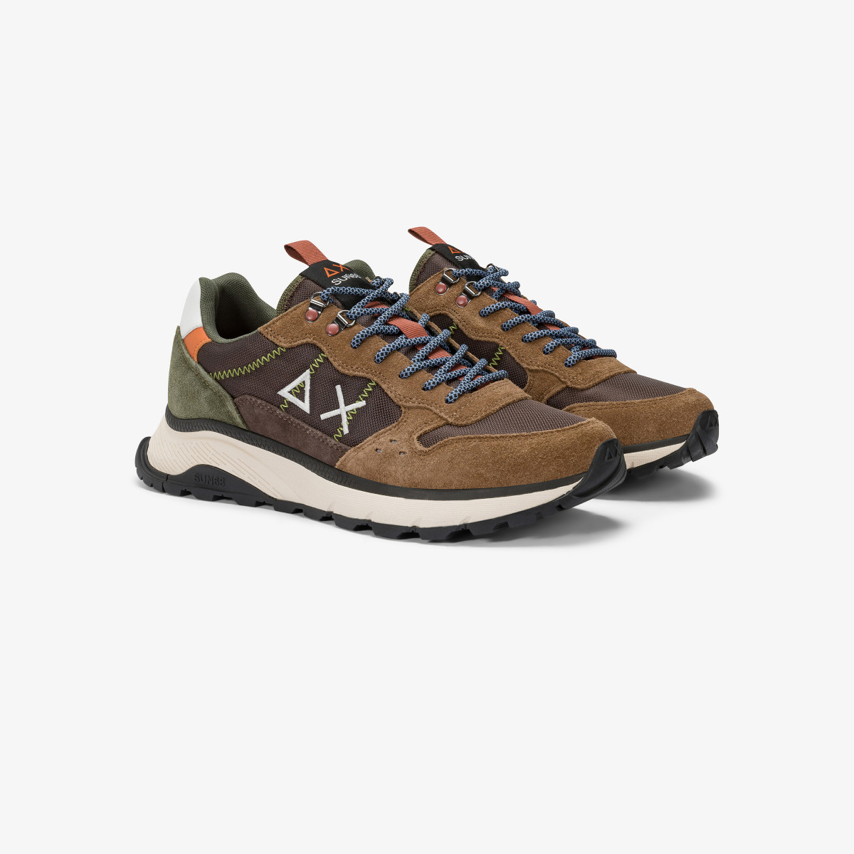 Sneaker Fire & Camping in cordura e suede marrone