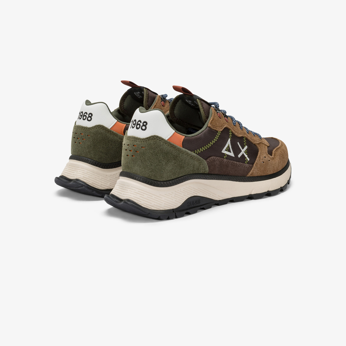 Sneaker Fire & Camping in cordura e suede marrone