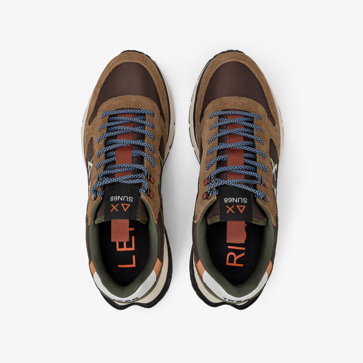 Sneaker Fire & Camping in cordura e suede marrone