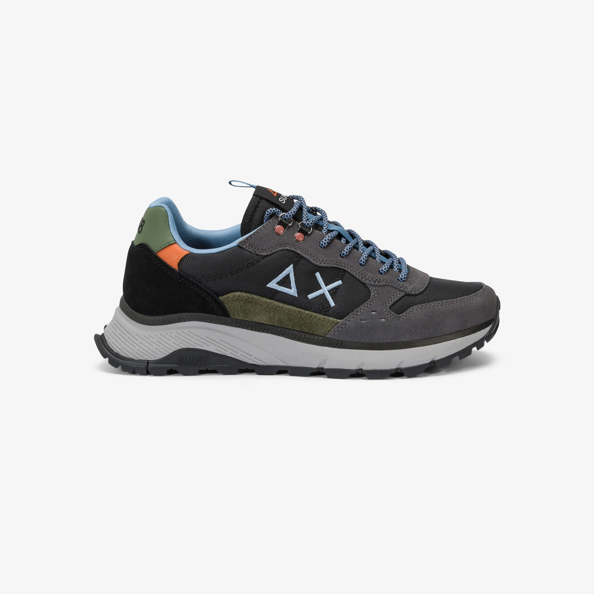 Sneaker Fire & Camping in cordura e suede nero