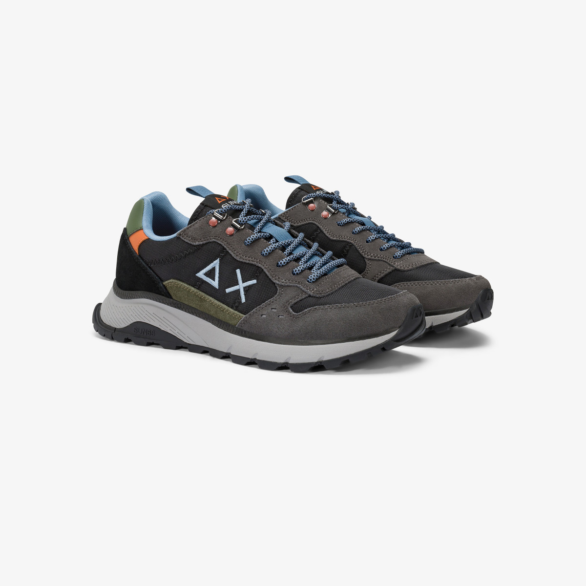 Sneaker Fire & Camping in cordura e suede nero