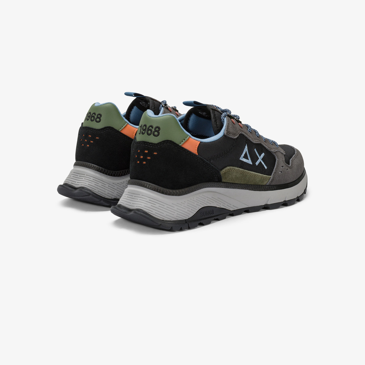Sneaker Fire & Camping in cordura e suede nero