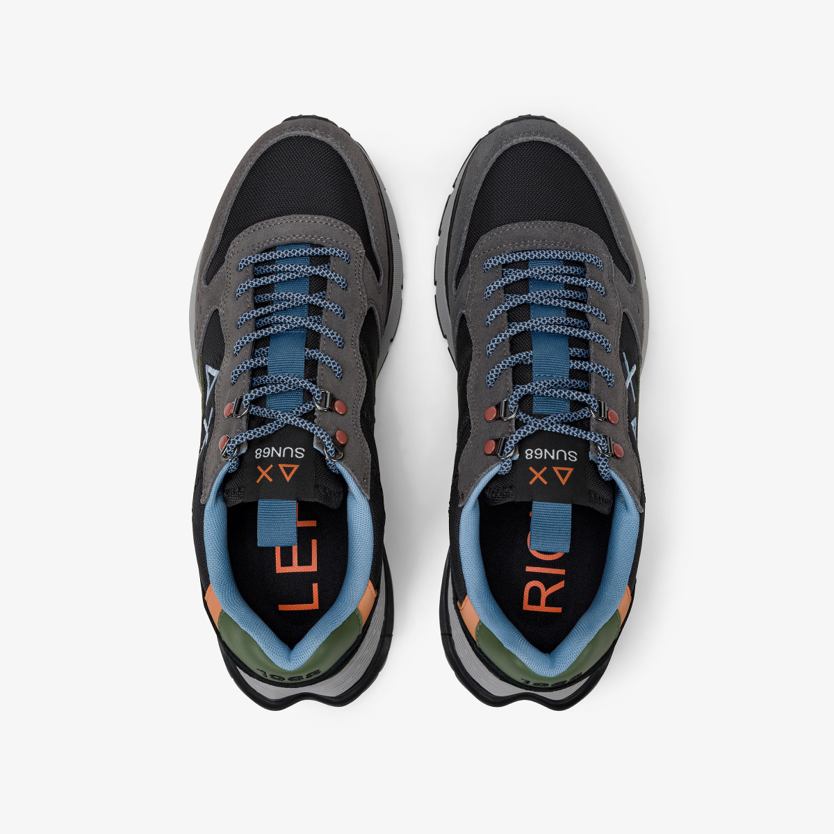 Sneaker Fire & Camping in cordura e suede nero