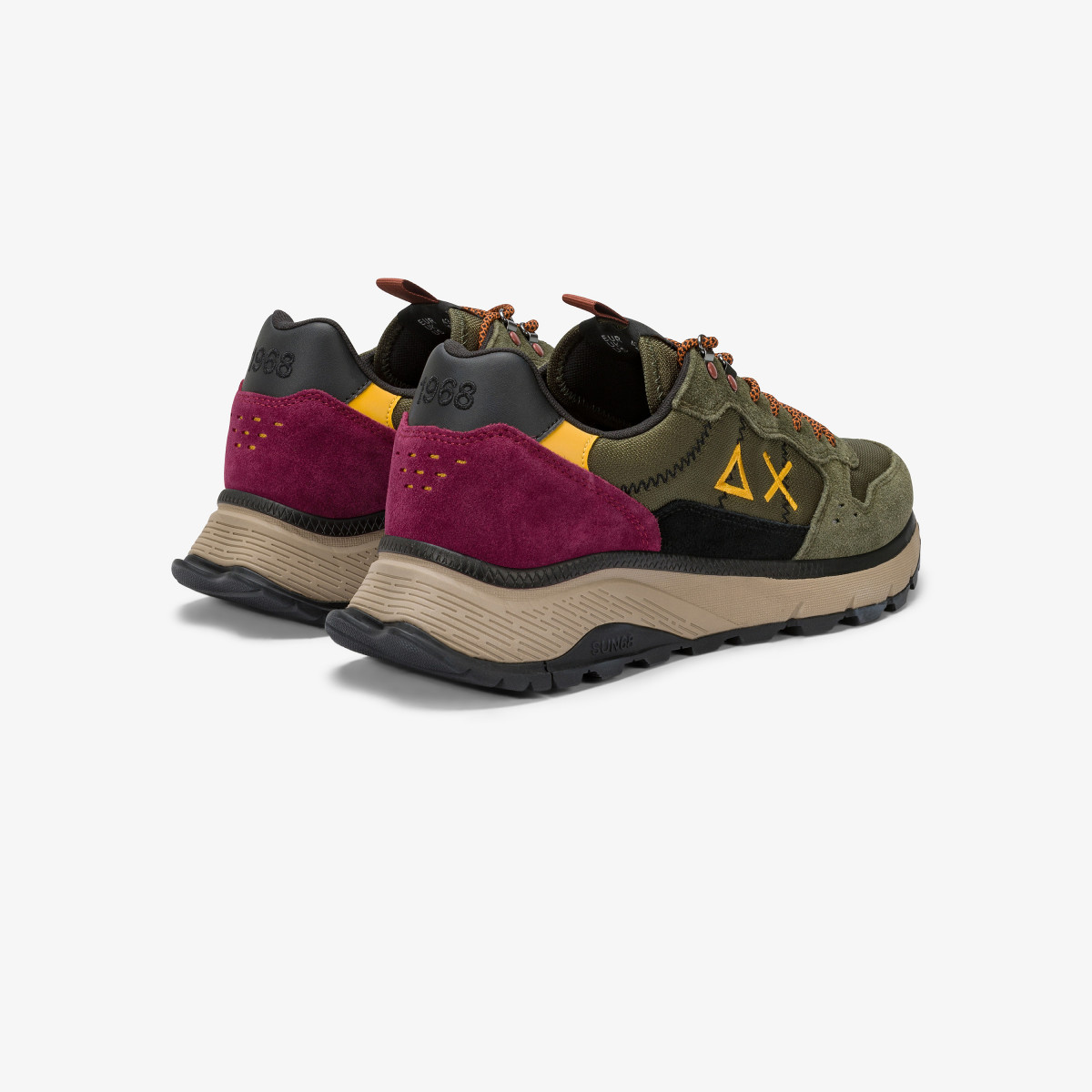 Sneaker Fire & Camping in cordura e suede militare scuro