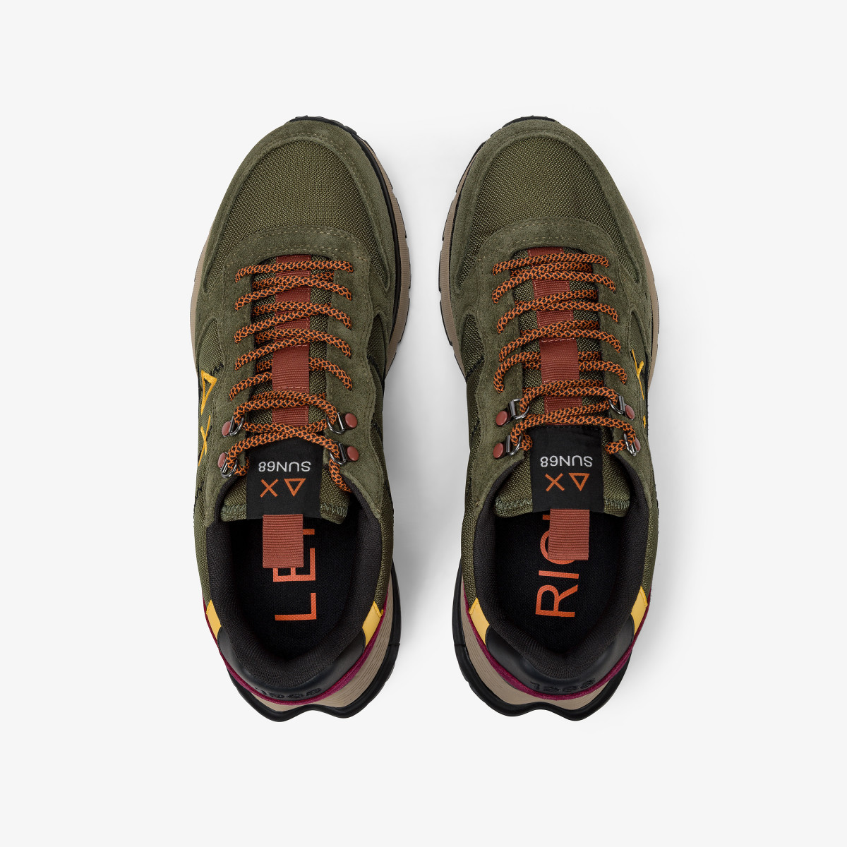 Sneaker Fire & Camping in cordura e suede militare scuro