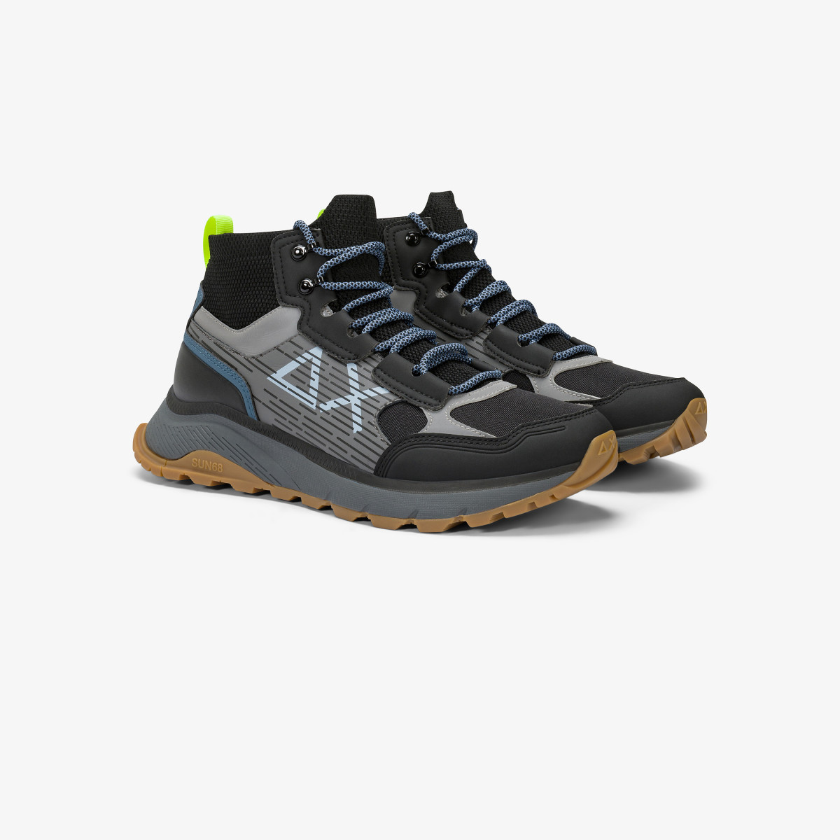 Black Fire & Camping sporty nylon e pu sneaker