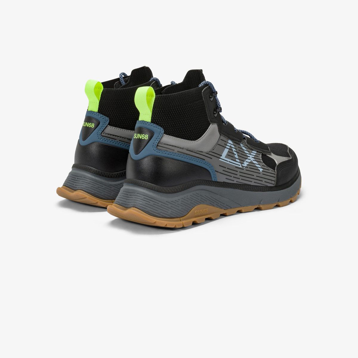 Black Fire & Camping sporty nylon e pu sneaker