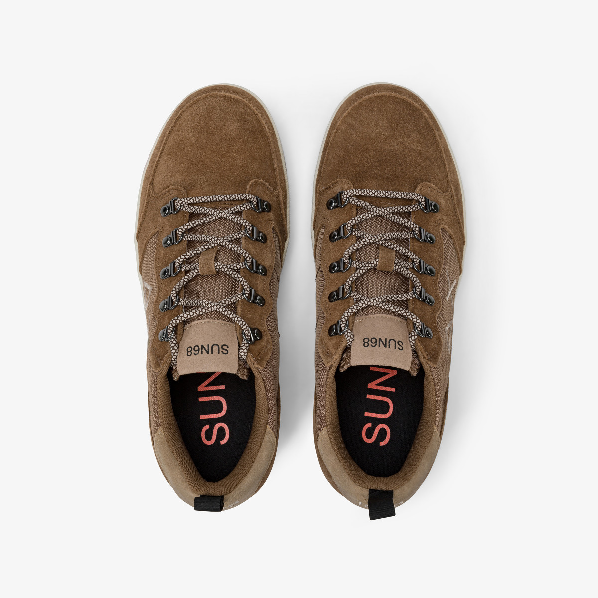 Fox Genius Solid nylon and suede sneaker