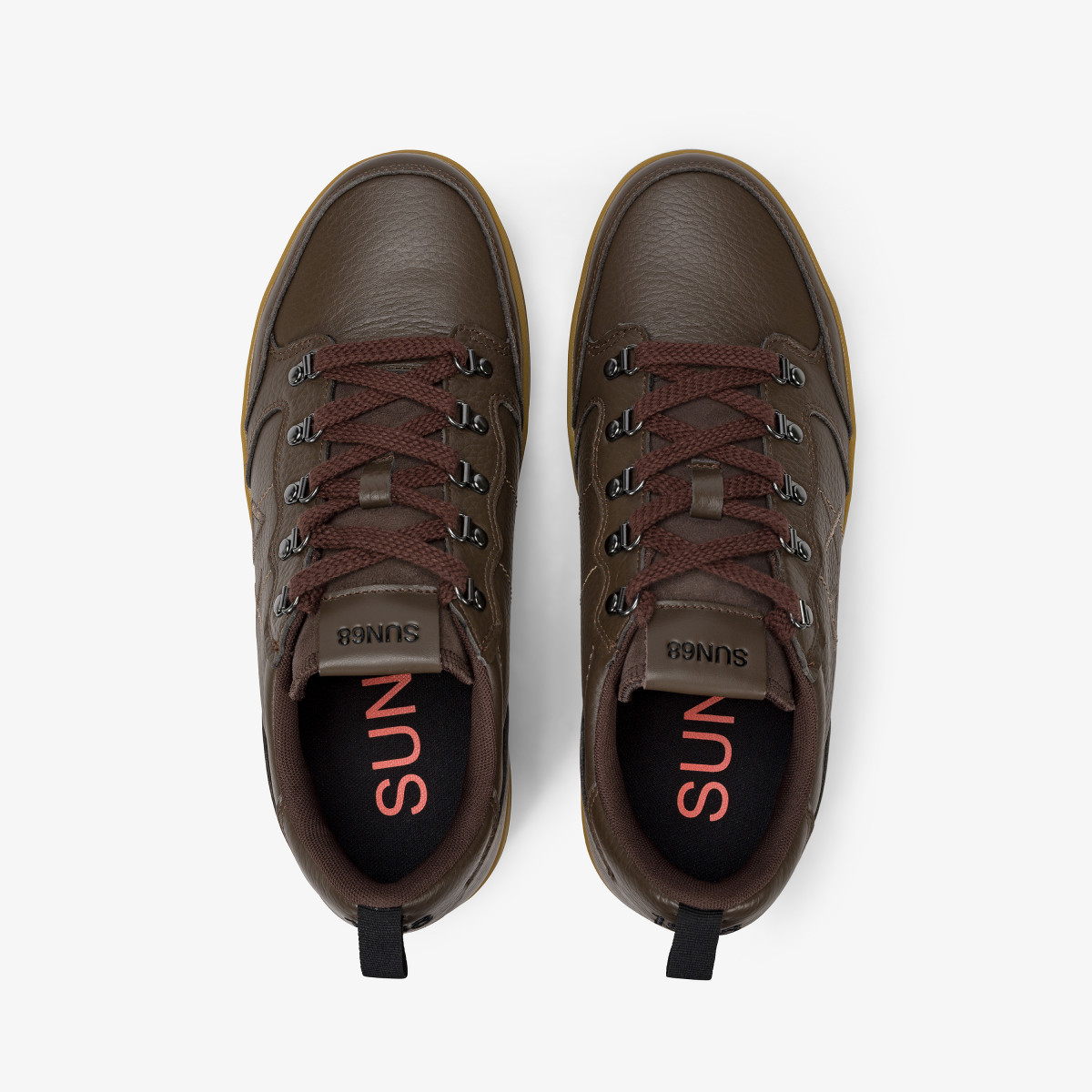 Sneaker Genius in pelle bottalata marrone