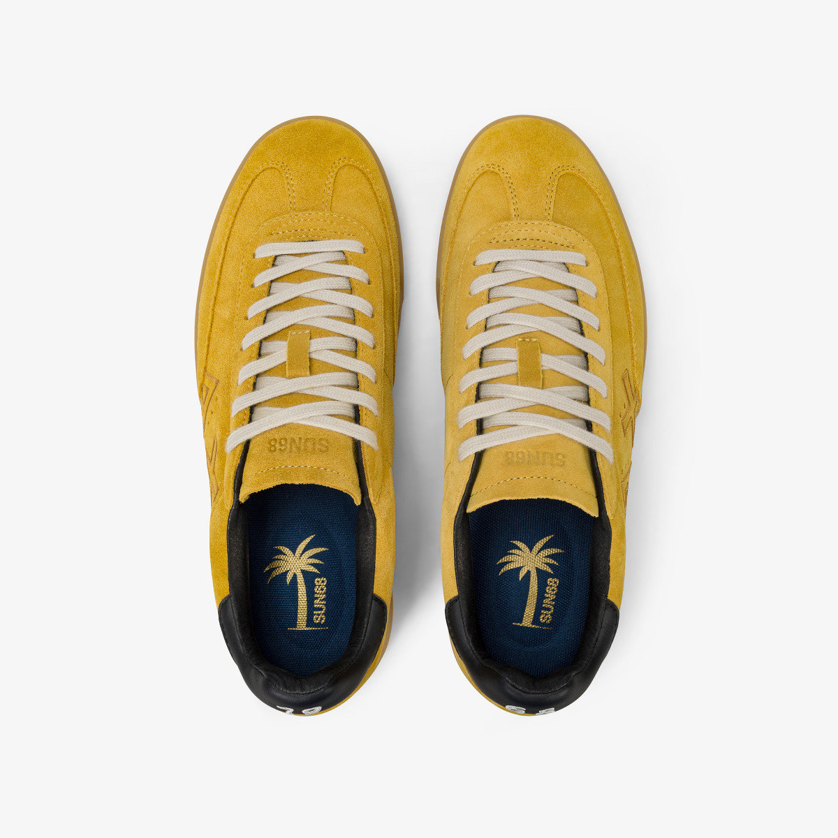 Yellow California Sun suede sneaker