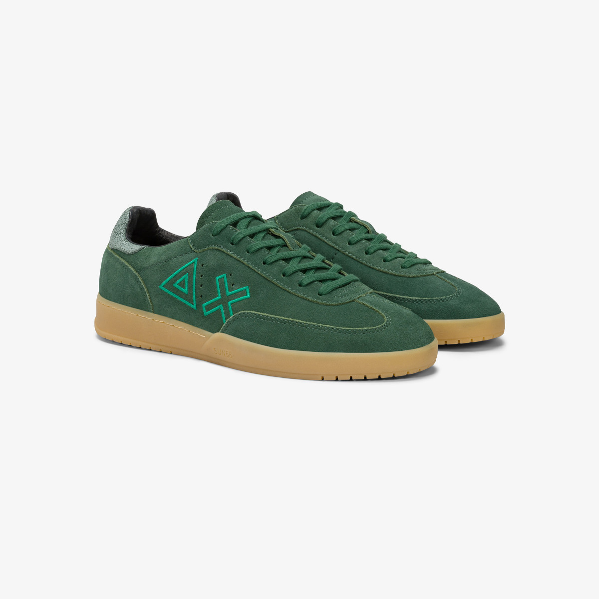 Dark green California Sun suede sneaker