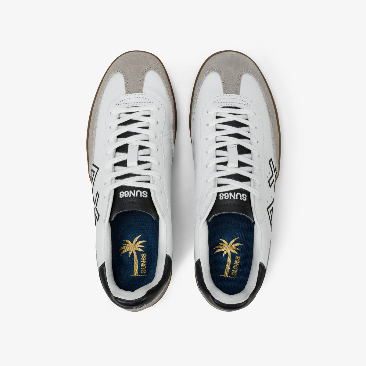 White California Sun leather sneaker