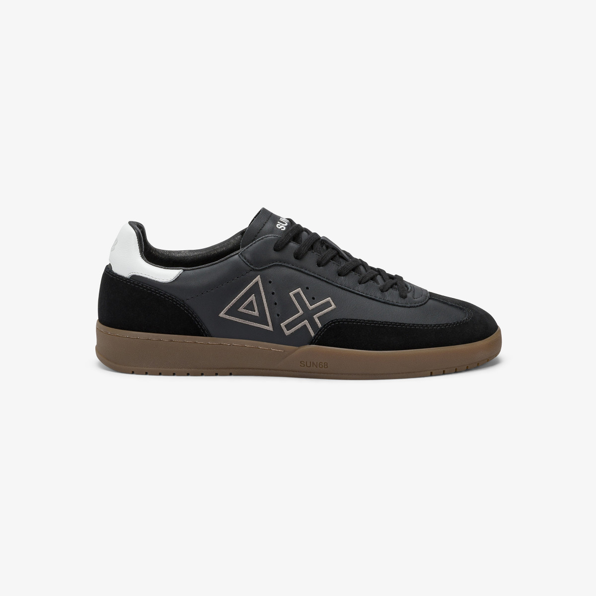 Black California Sun leather sneaker