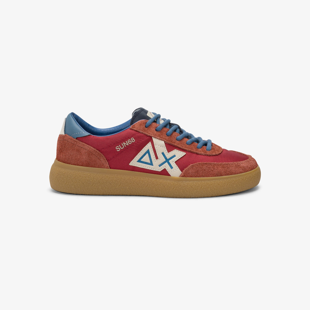 Sneaker Luis Low in suede e pelle bottalata rust