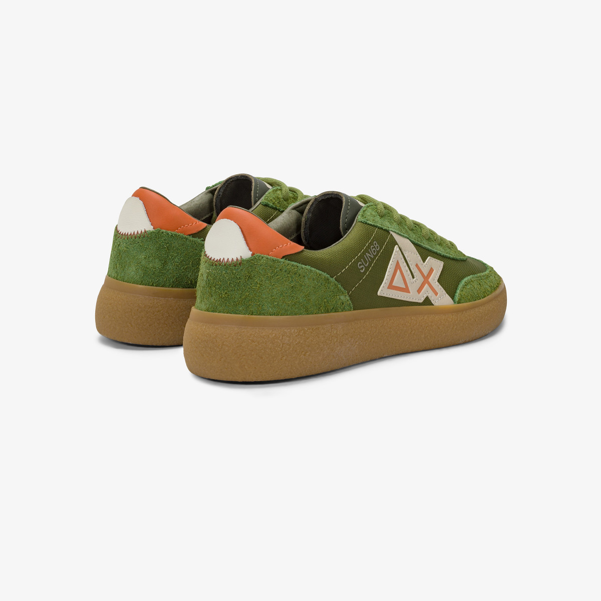 Sneaker Luis Low in suede e pelle bottalata muschio
