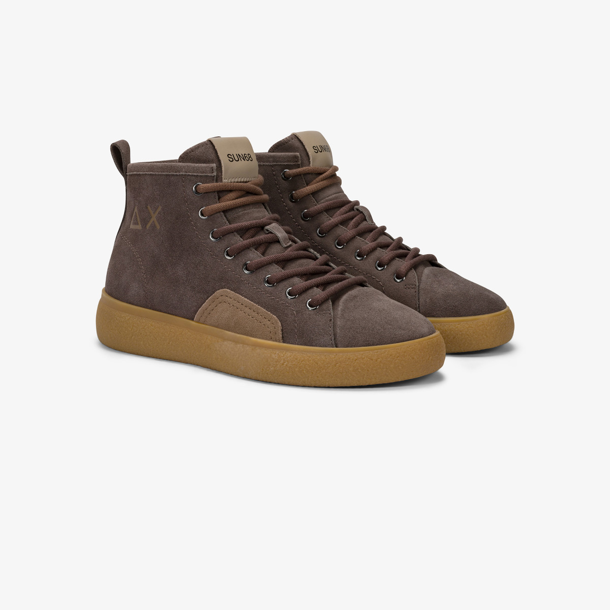 Sneaker Luis Mid in suede marrone
