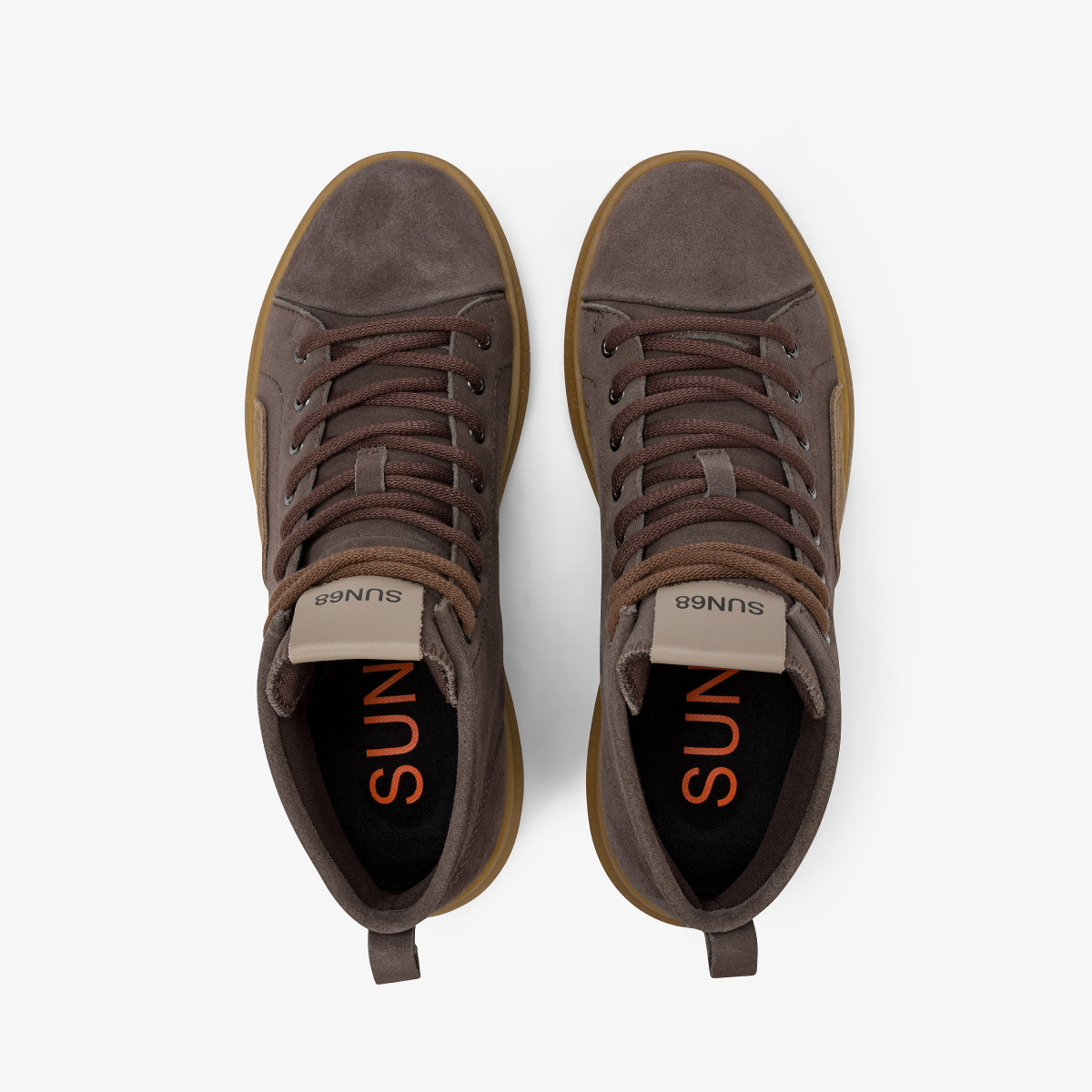 Sneaker Luis Mid in suede marrone
