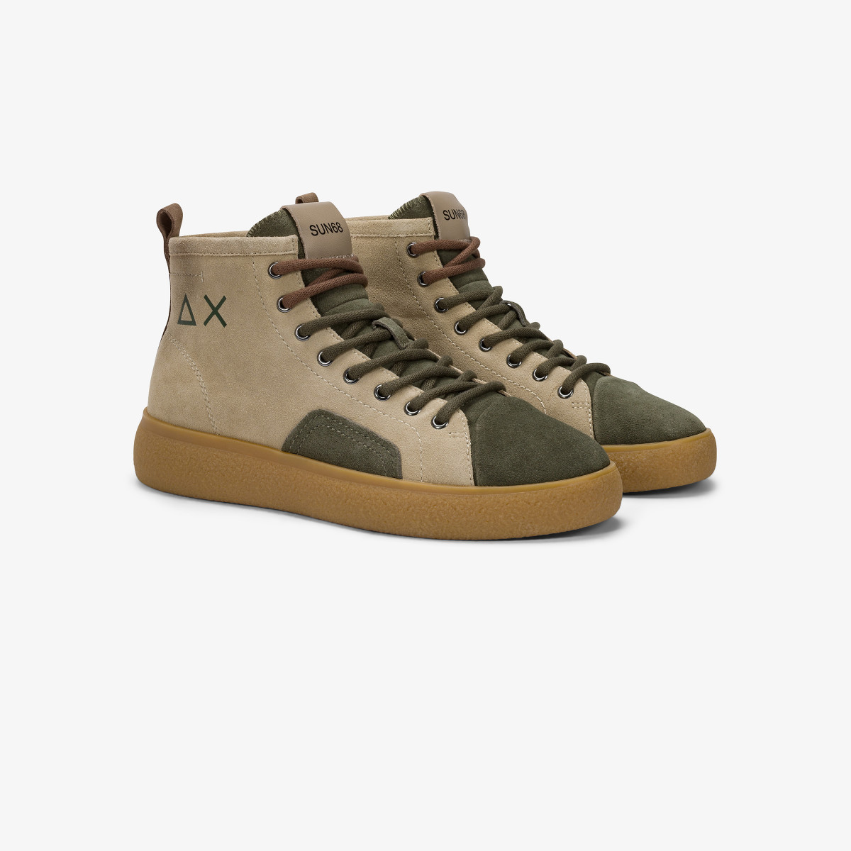 Sneaker Luis Mid in suede beige