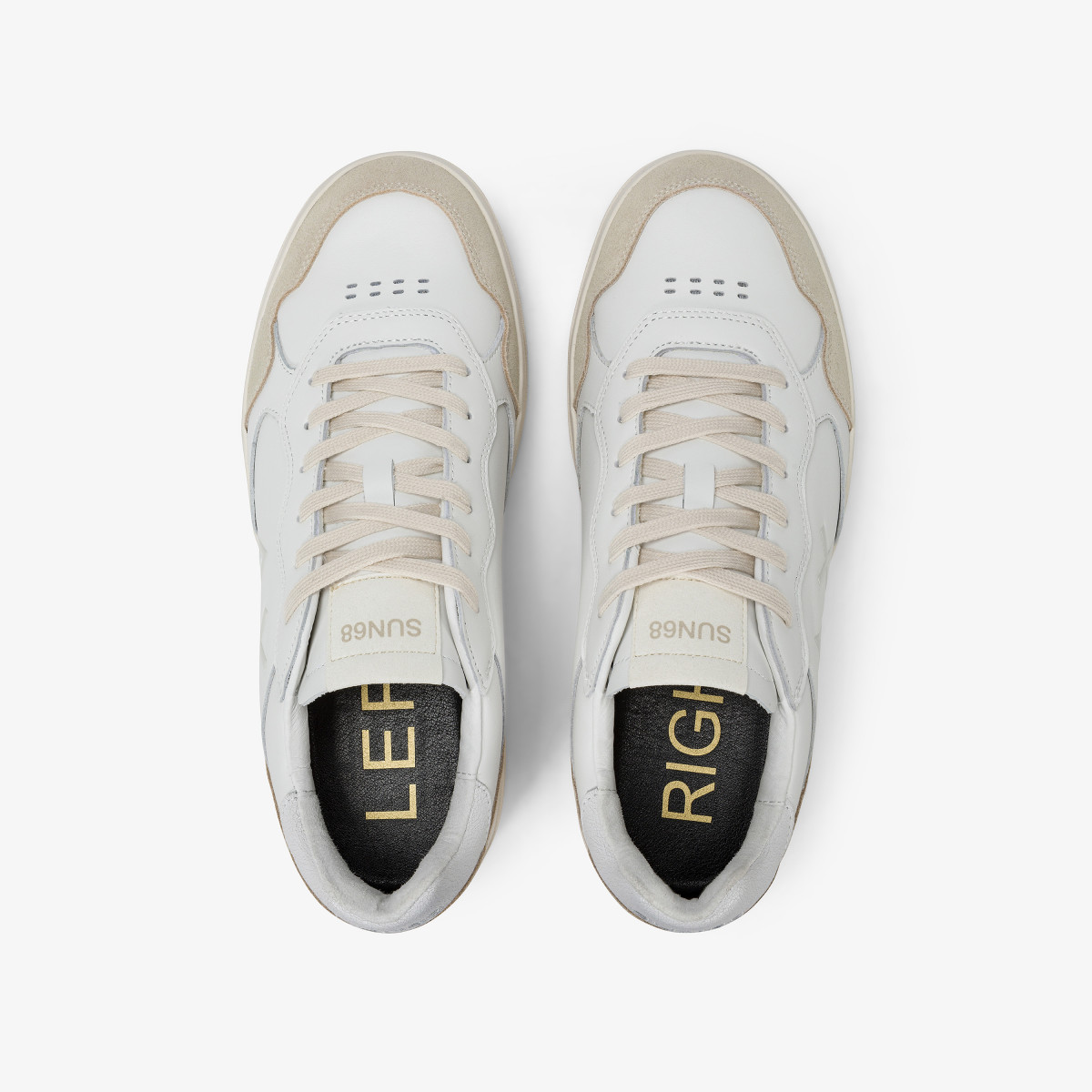 Sneaker Big Basket in pelle bianco