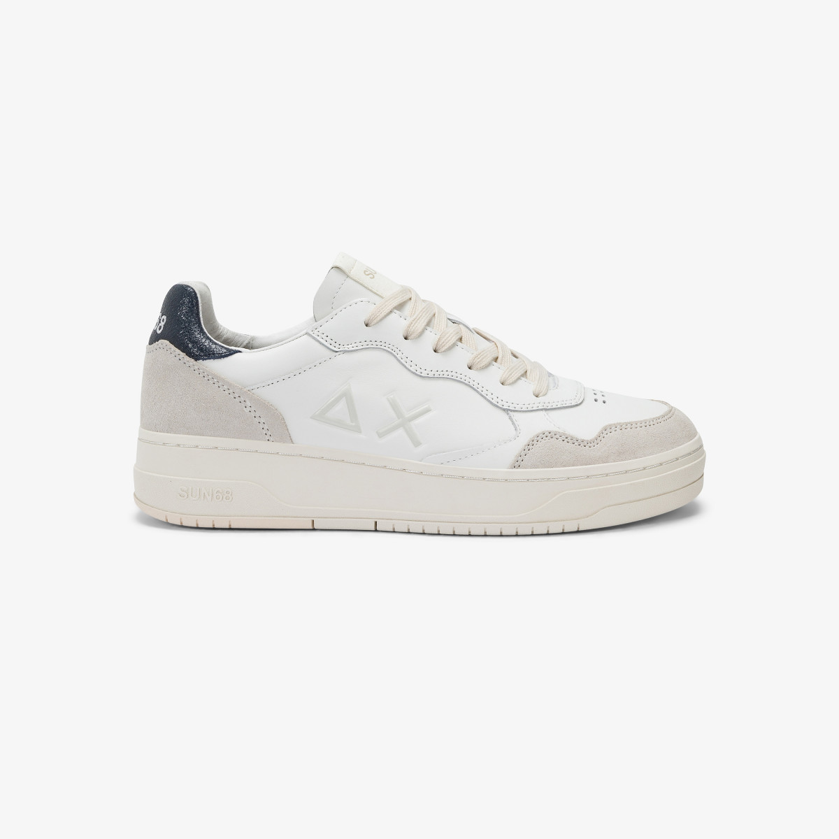 Navy blue Big Basket leather sneaker