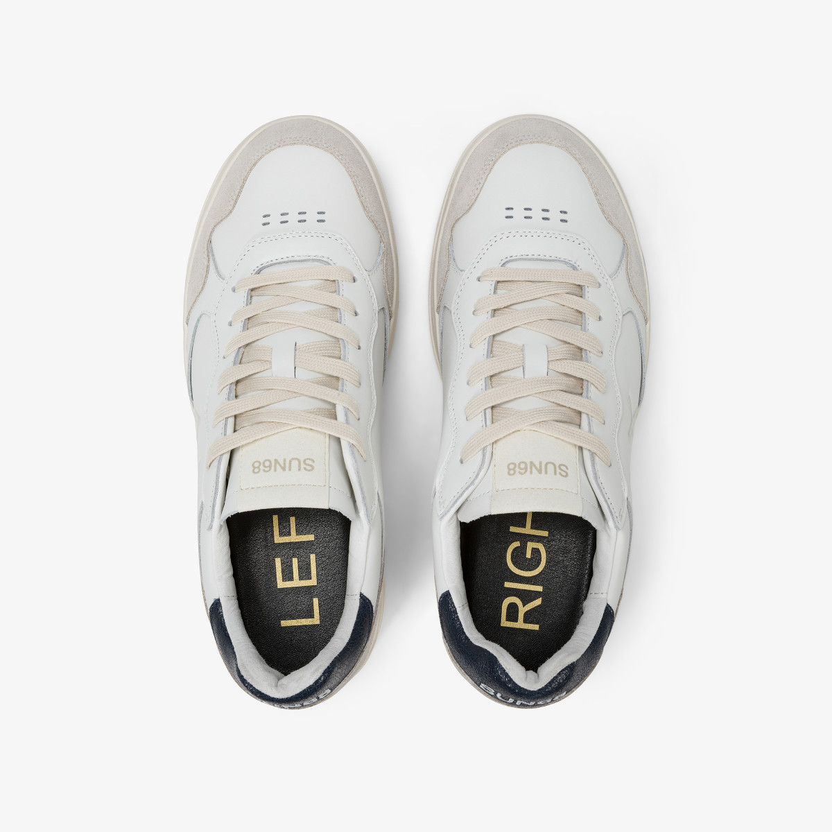 Navy blue Big Basket leather sneaker