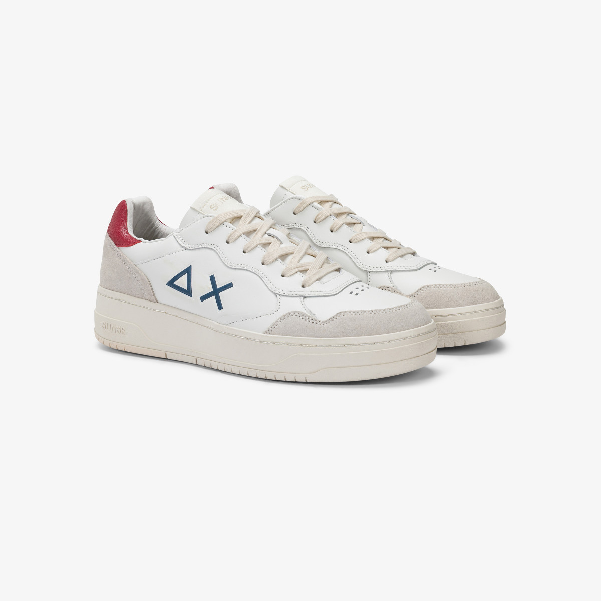 Sneaker Big Basket in pelle bordeaux