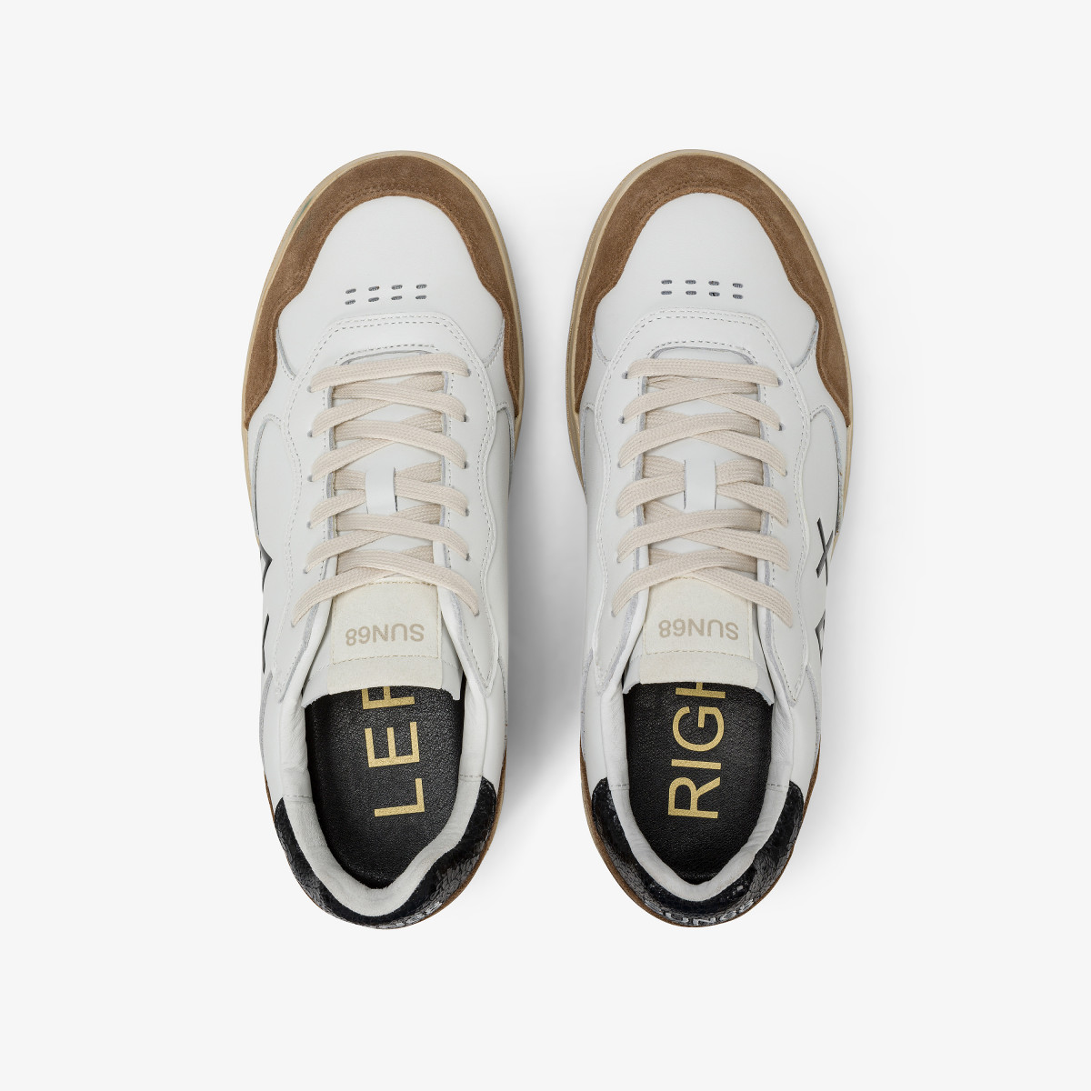 Sneaker Big Basket in pelle volpe