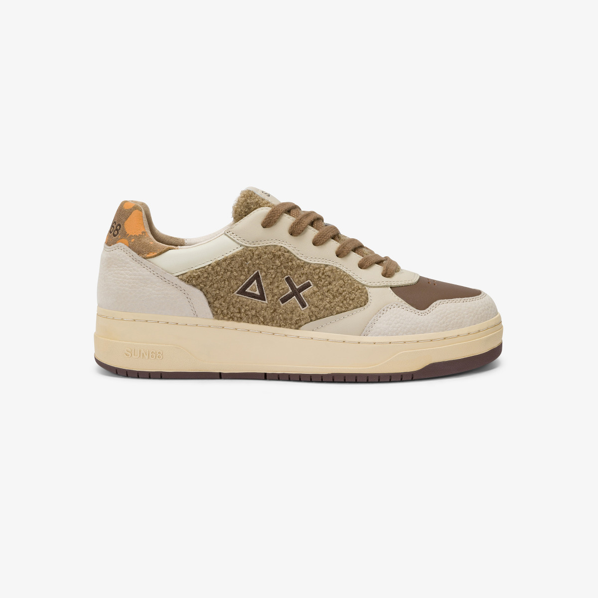 Fox Big Basket evo leather and teddy sneaker