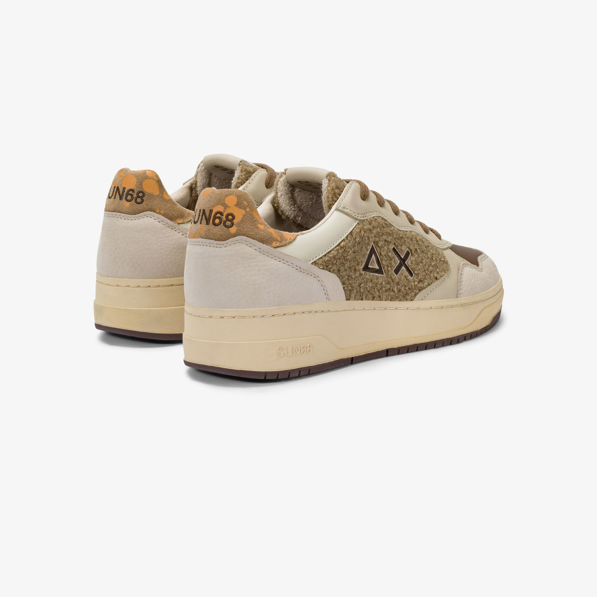 Fox Big Basket evo leather and teddy sneaker