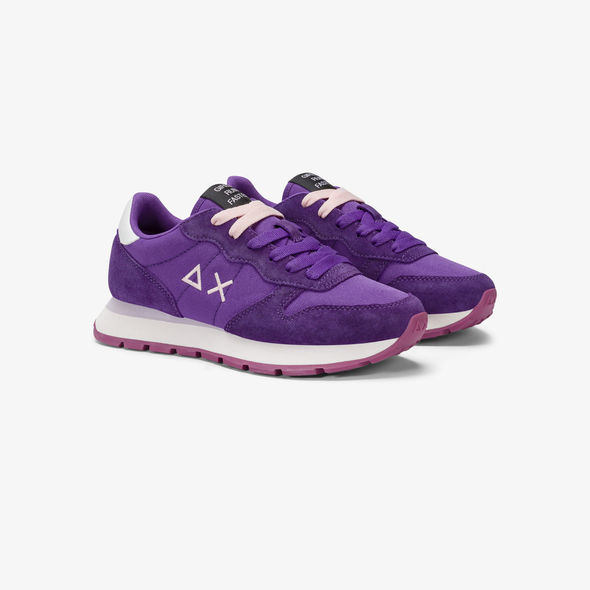 Sneaker Ally Solid in nylon e suede viola